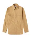 Nanushka Button-up Fitted Overshirt In Nude