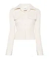 Nanushka Button-up Organic Cotton T-shirt In White