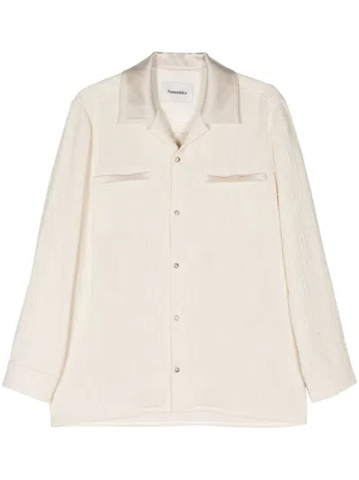 Nanushka Buttoned Relaxed Fit Shirt In Beige