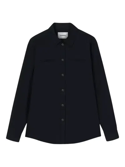 Nanushka Buttoned Shirt In Black