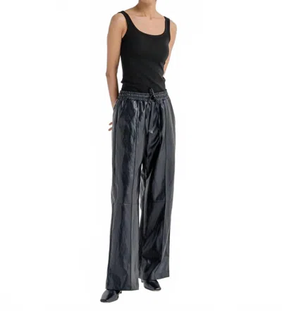 Nanushka Calie Leather Pants In Black