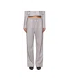 Nanushka Calie Faux Leather Relaxed Pants In Gray