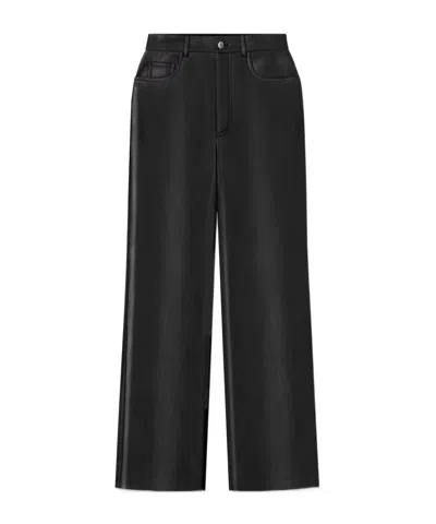 Nanushka Camma Straight Leg Trousers In Black