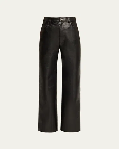 Nanushka Camma Straight-leg Trousers In Black