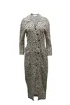 Nanushka Capri Zebra-print Midi Dress In Animal Print Viscose In Multi