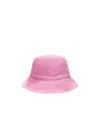 Nanushka Caran Monogram-embroidered Bucket Hat In Pink