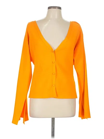 Pre-owned Nanushka Cardigan Sweater In Orange