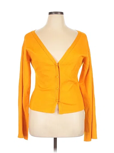 Pre-owned Nanushka Cardigan Sweater In Orange