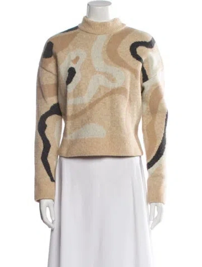 Pre-owned Nanushka Cashmere Printed Sweater In Neutral