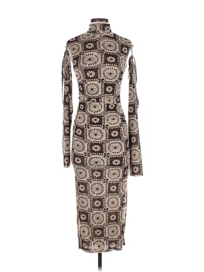 Pre-owned Nanushka Casual Dress In Brown