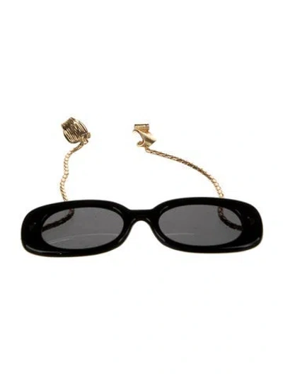 Pre-owned Nanushka Cat-eye Tinted Sunglasses In Black