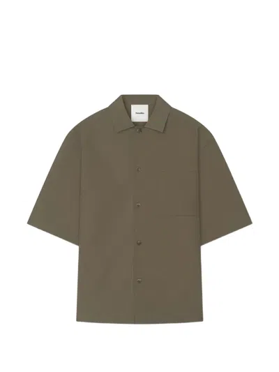 Nanushka Chest-pocket Shirt In Green