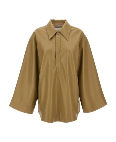 NANUSHKA NANUSHKA CLARICE SPLIT-COLLARED BLOUSE