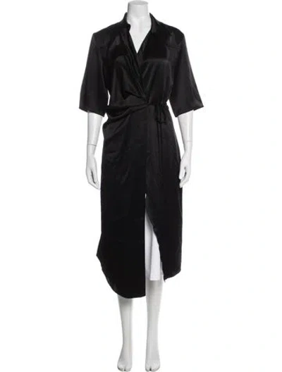 Pre-owned Nanushka Coat In Black
