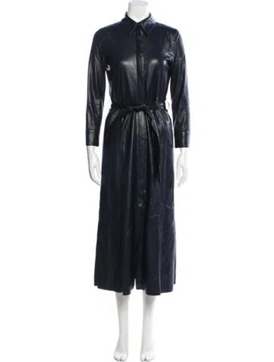 Pre-owned Nanushka Coat In Blue