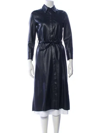 Pre-owned Nanushka Coat In Blue