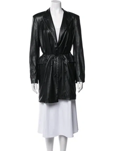 Pre-owned Nanushka Coat In Blue