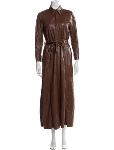 Pre-owned Nanushka Coat In Brown