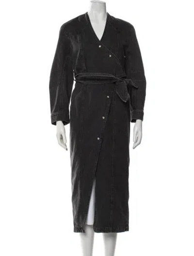 Pre-owned Nanushka Coat In Grey