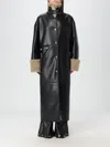 Nanushka Liesel Coat In Synthetic Leather In Schwarz