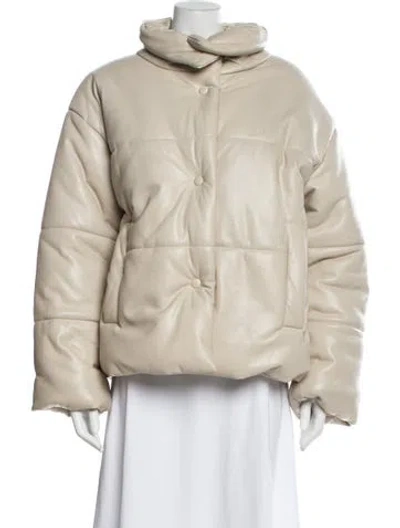 Pre-owned Nanushka Coat In Neutral