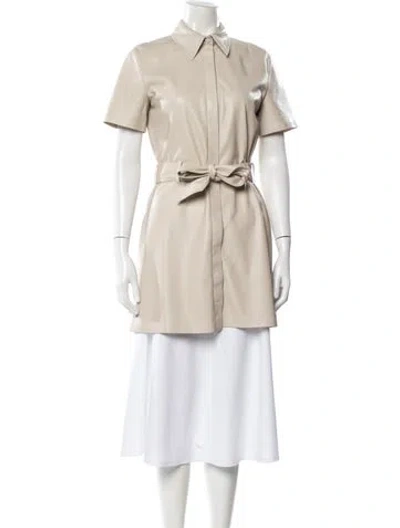 Pre-owned Nanushka Coat In Neutral