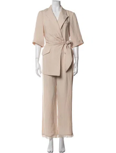 Pre-owned Nanushka Coat In Neutrals