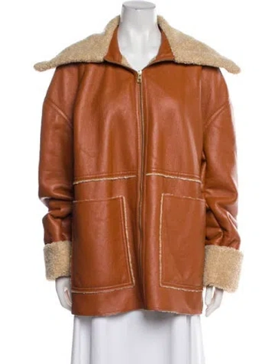 Pre-owned Nanushka Coat In Orange