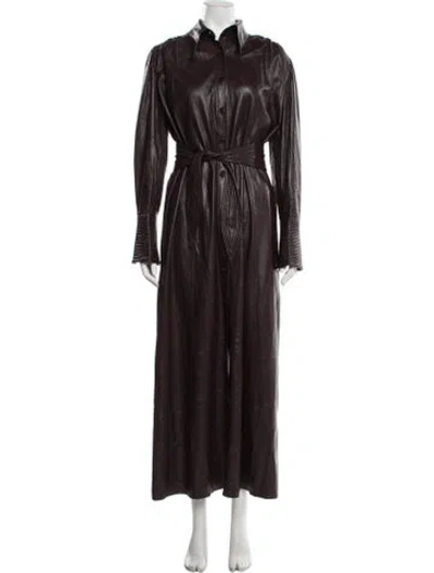 Pre-owned Nanushka Coat W/ Tags In Burgundy