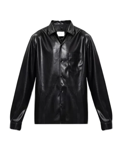 Nanushka Coated-finish Shirt Jacket In Black