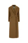 Nanushka Brown Wool Blend Ferris Coat In Brown
