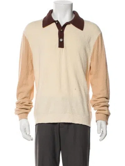 Pre-owned Nanushka Colorblock Pattern Long Sleeve Shirt In Neutral
