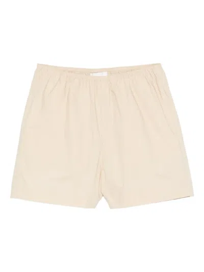 Nanushka Cotton Drawstring Shorts In Neutral
