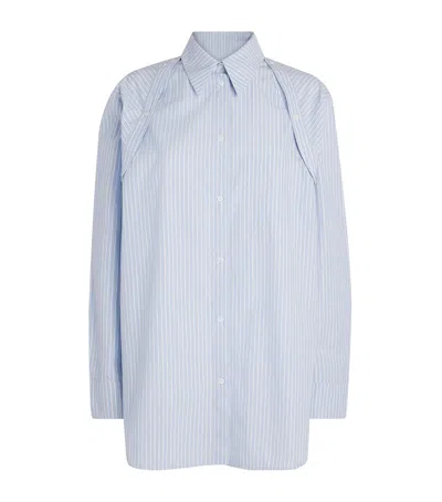 Nanushka Cotton Nananda Shirt In Blue