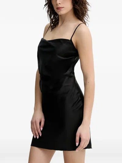 Nanushka Cowl-neck Mini Dress In Black