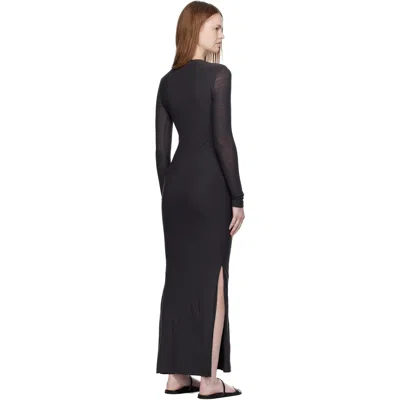Nanushka Cowl-neck Side-split Maxi Dress In Black