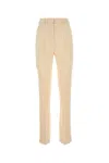 Nanushka Pantalone Felina In Raso Crema Donna