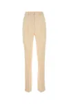 Nanushka Pantalone Felina In Raso Crema Donna In Beige