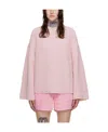 Nanushka Crew-neck Fitted Jumper In Pink