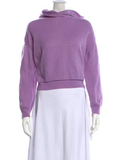 Pre-owned Nanushka Crew Neck Long Sleeve Hoodie In Purple