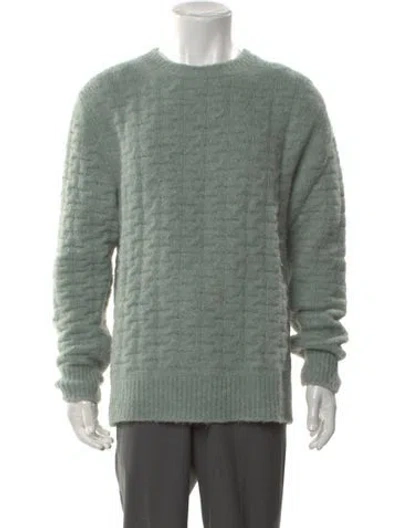 Pre-owned Nanushka Crew Neck Long Sleeve Pullover In Green