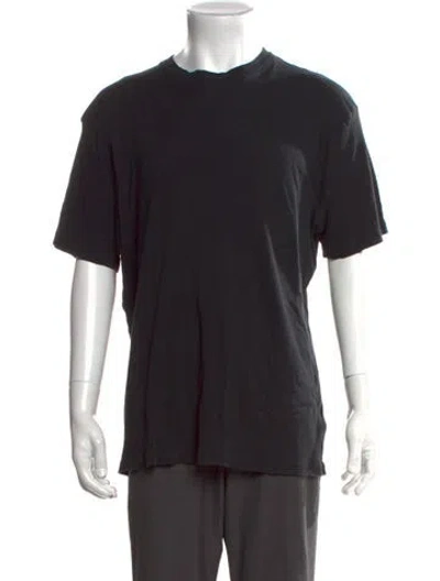 Pre-owned Nanushka Crew Neck Short Sleeve T-shirt In Black