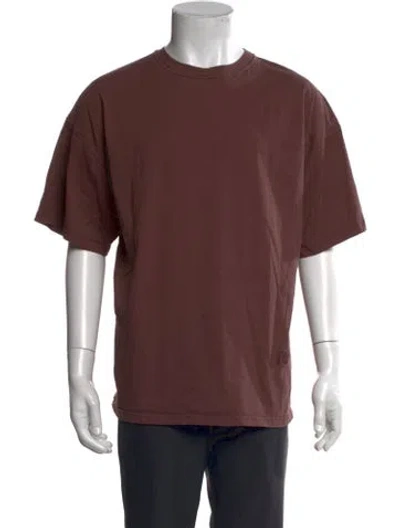 Pre-owned Nanushka Crew Neck Short Sleeve T-shirt In Brown