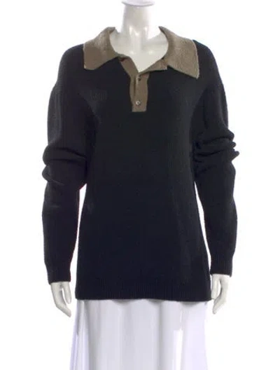 Pre-owned Nanushka Crew Neck Sweater In Black