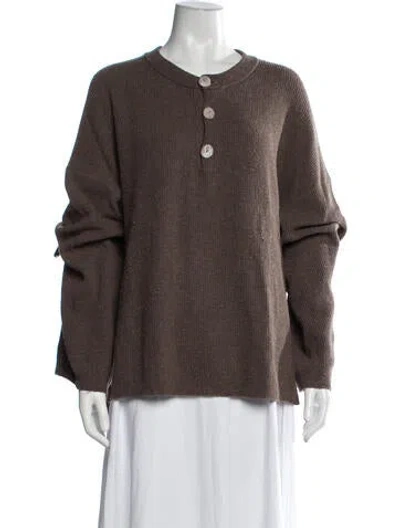 Pre-owned Nanushka Crew Neck Sweater In Brown