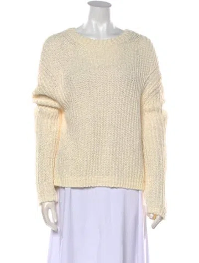 Pre-owned Nanushka Crew Neck Sweater In White