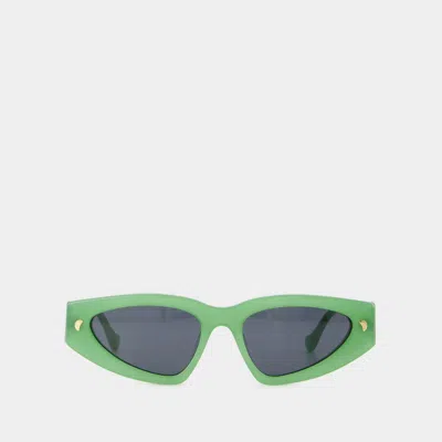 Nanushka Crista Sunglasses In Green