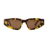 Nanushka Crista Sunglasses  Acetate Yellow In Blue