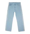 Nanushka Crochet-detailed Straight-leg Jeans In Blue