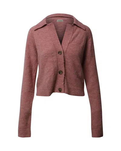 Nanushka Cropped Cardigan In Pink Acrylic